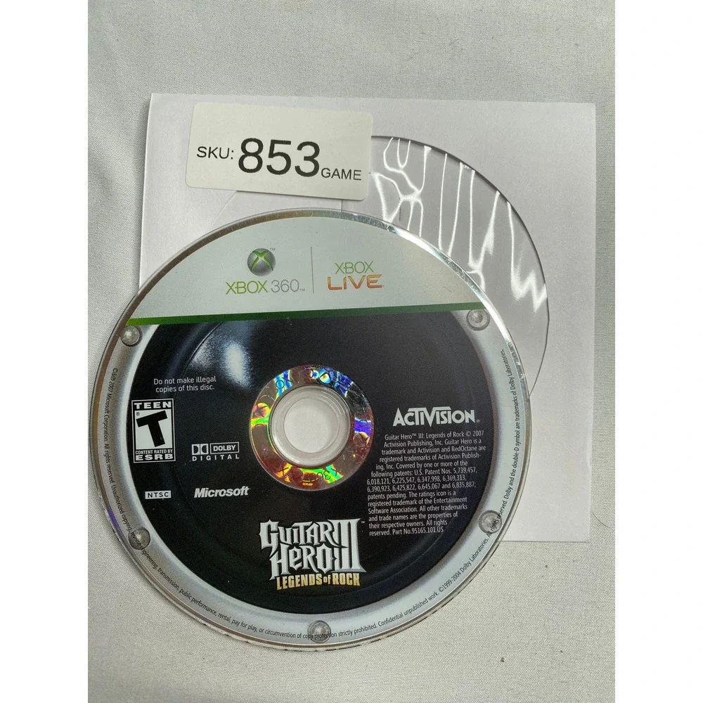 Guitar Hero III Legends of Rock Xbox 360